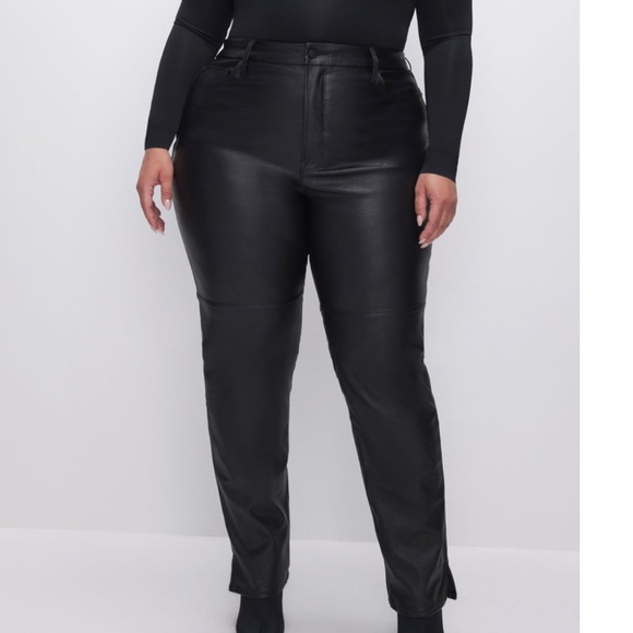 Good American Good Icon Faux Leather Pants - Picture 2 of 16